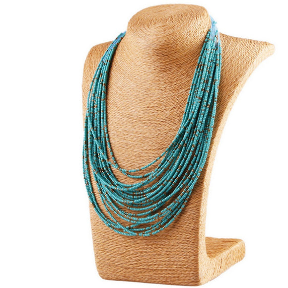 Multi Layer Seed Bead Necklace
