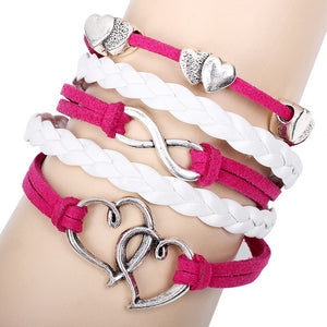 Hollow Heart Shaped Multi Layer Bracelet