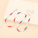 Multi Colored Beaded Necklace and Bracelet Set