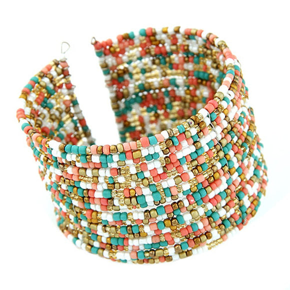 Seed Bead Cuff Bracelet