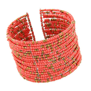 Seed Bead Cuff Bracelet