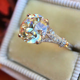 White Zircon Ring