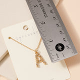Twisted Metal Initial Necklace