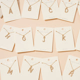 Twisted Metal Initial Necklace